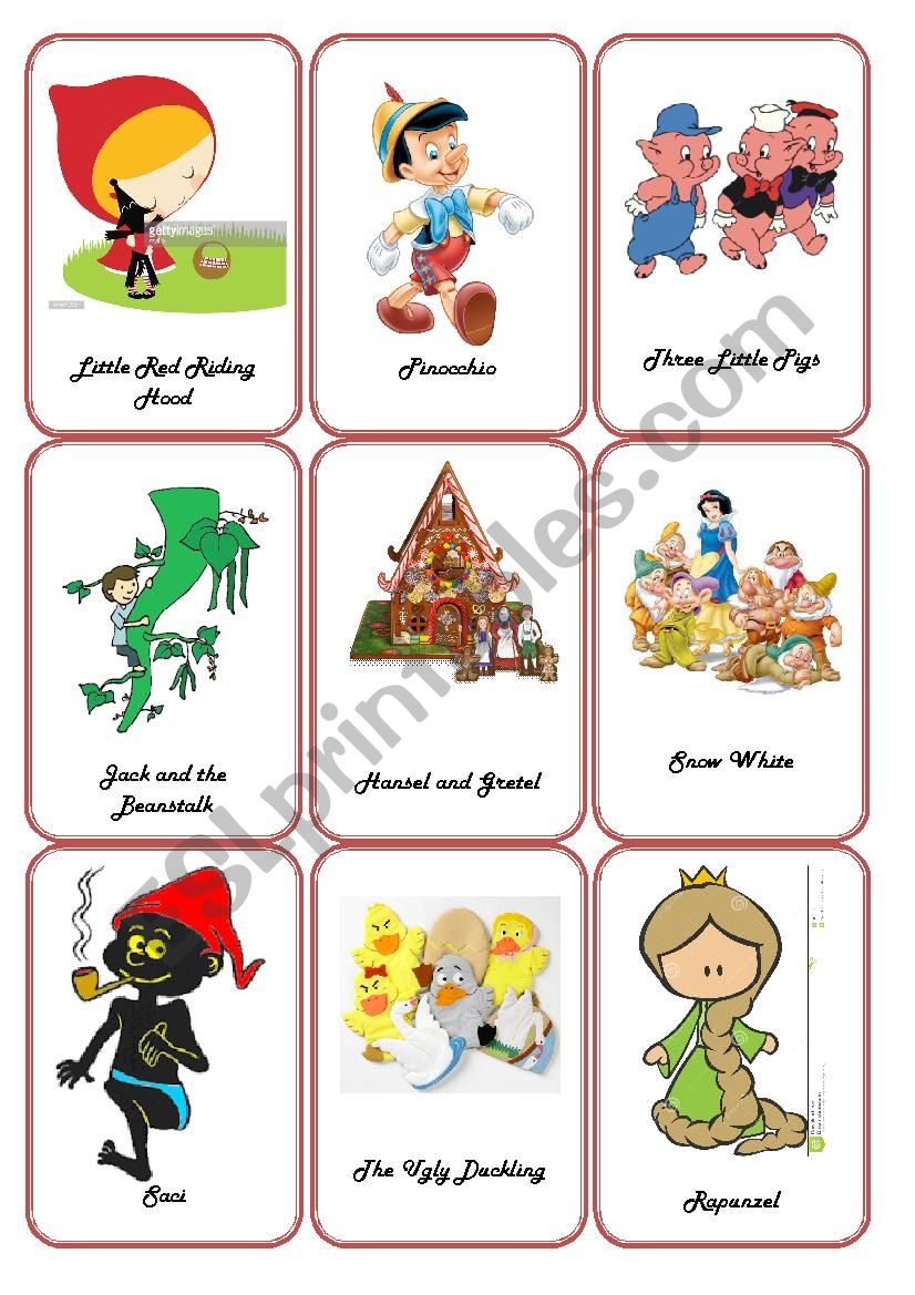 Storytelling - Fairy Tales Flashcards