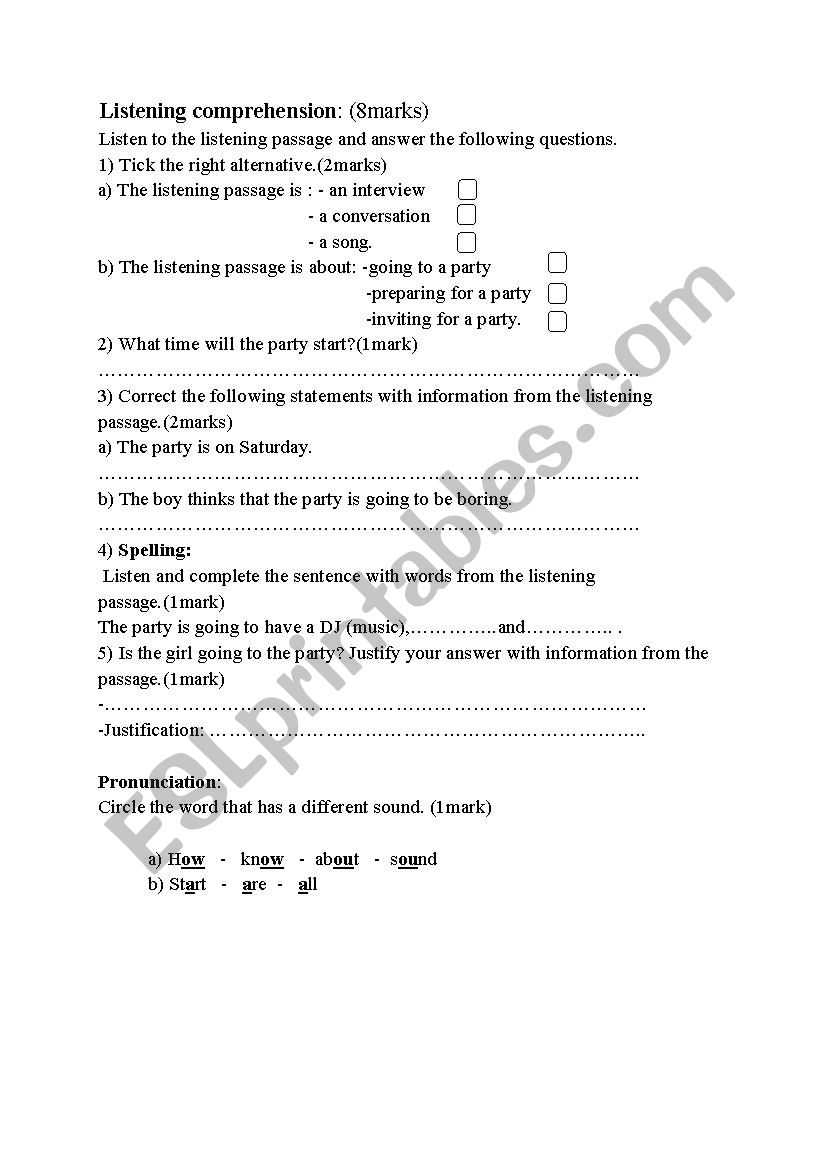 mid-term test 2-8th form-tunisian prog