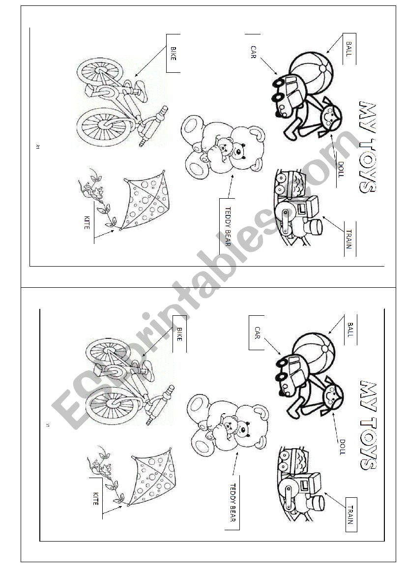 Toys Activity worksheet