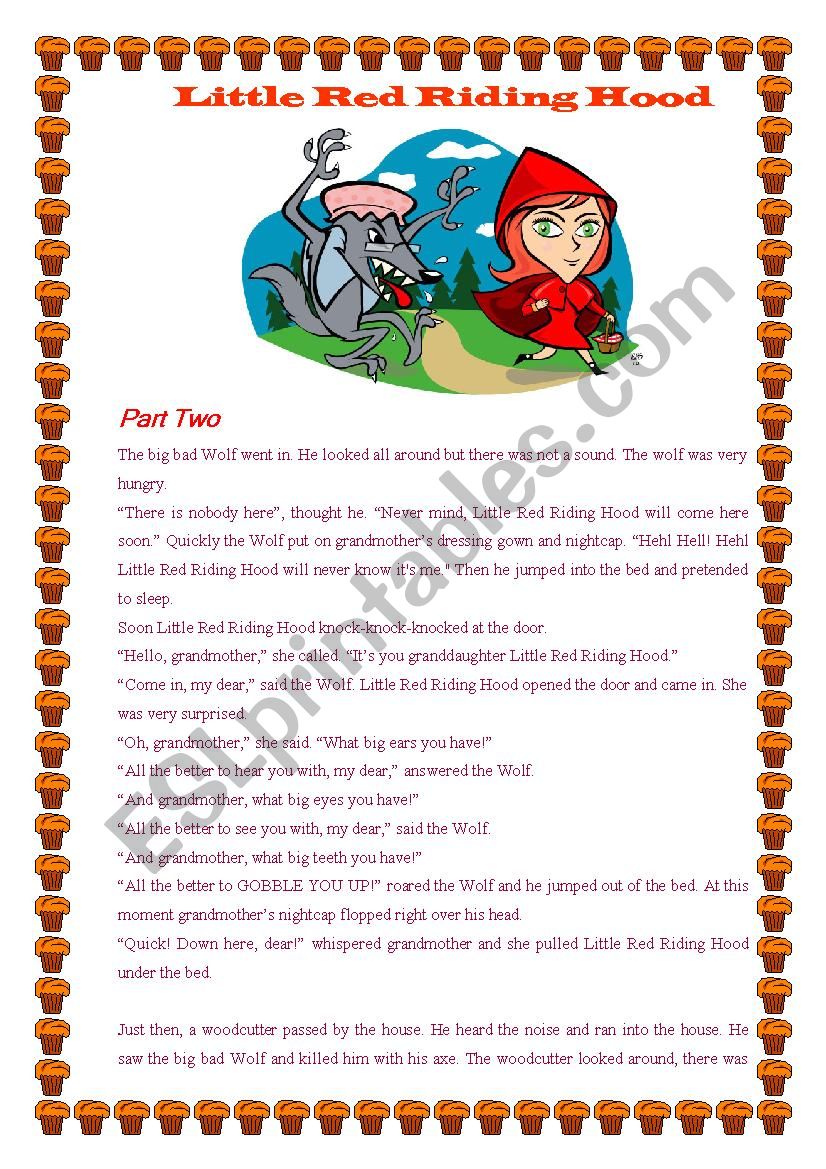Little Red Riding Hood - II worksheet
