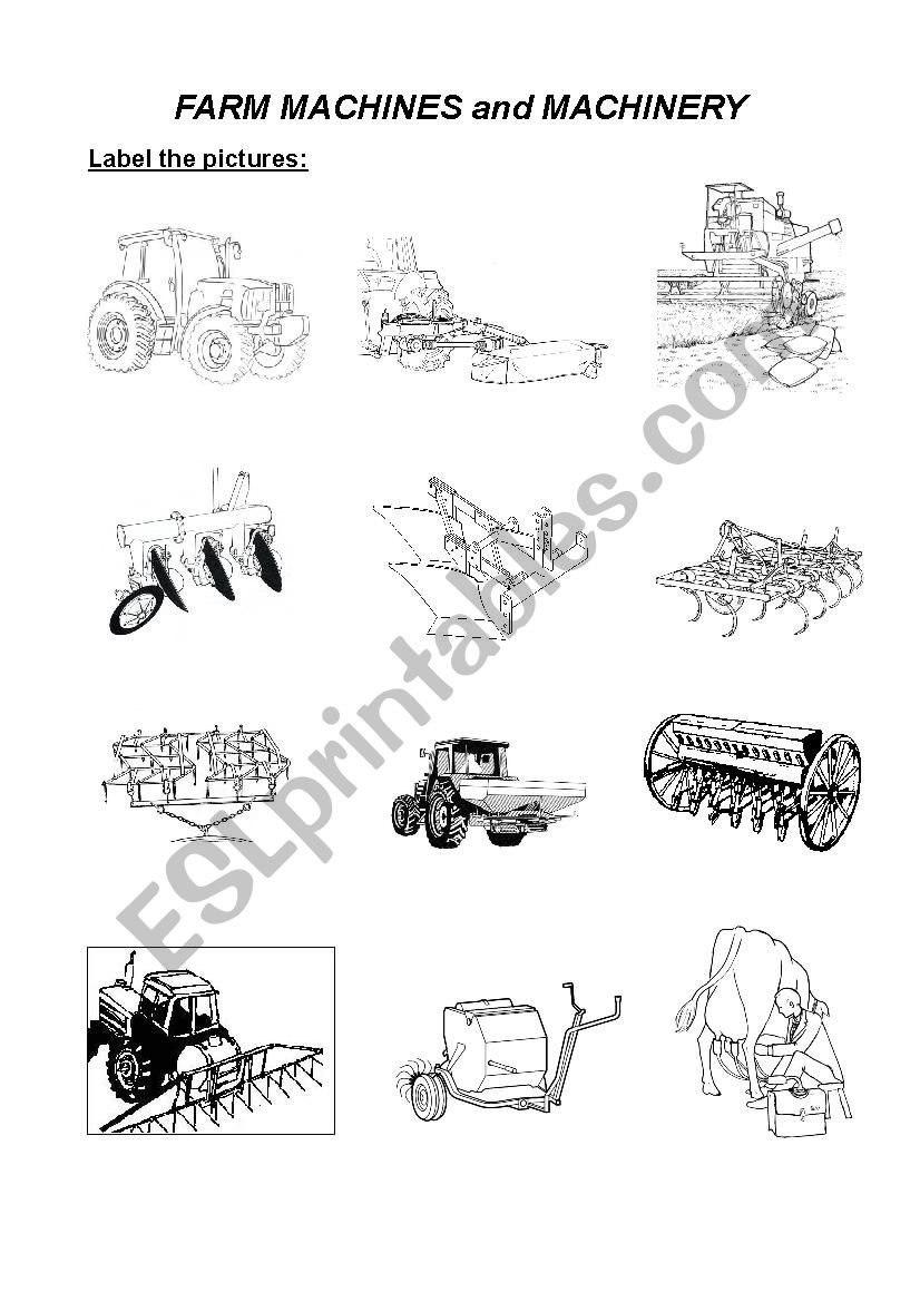 Farm machines and machinery (with answers!)