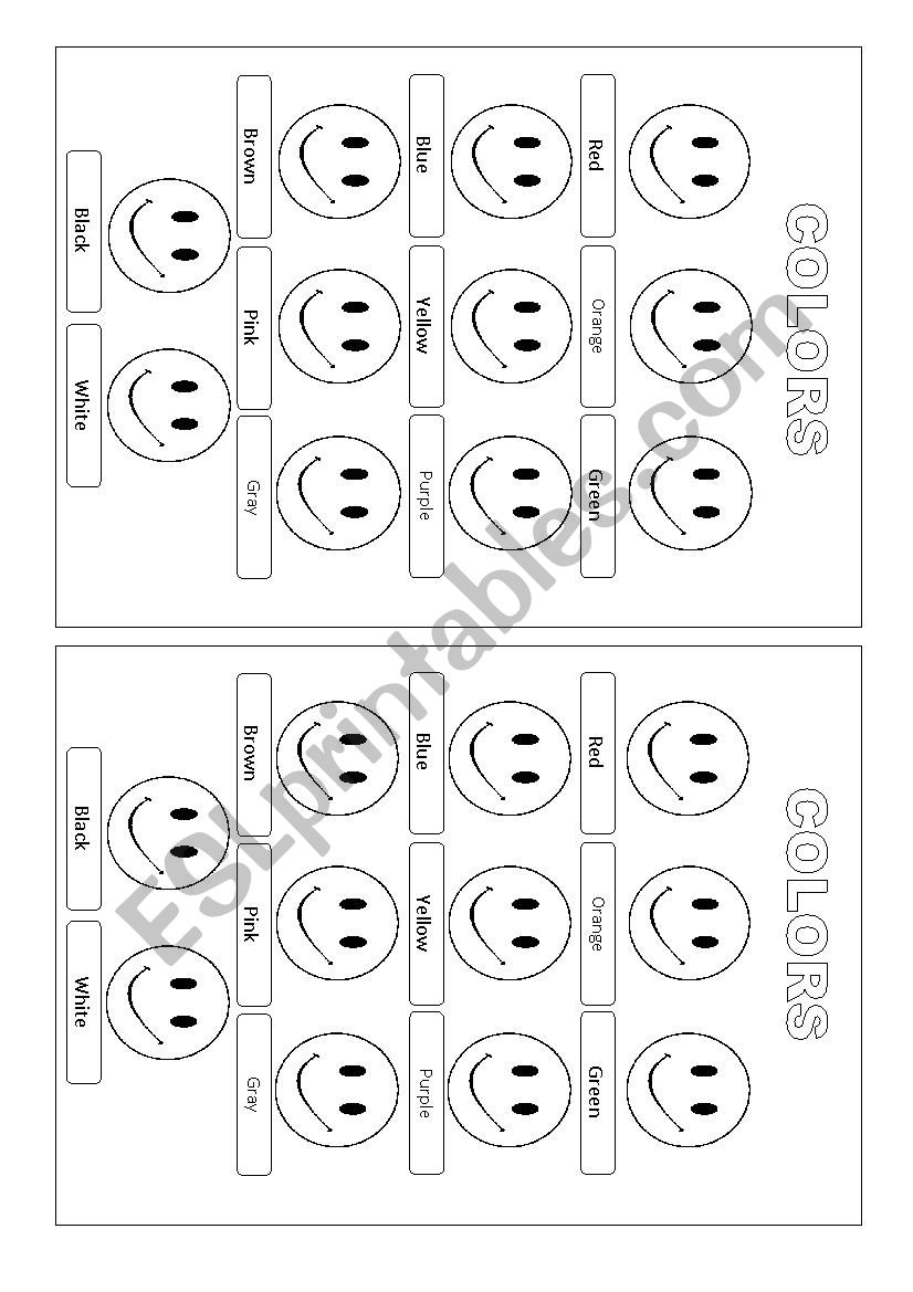 Colors worksheet