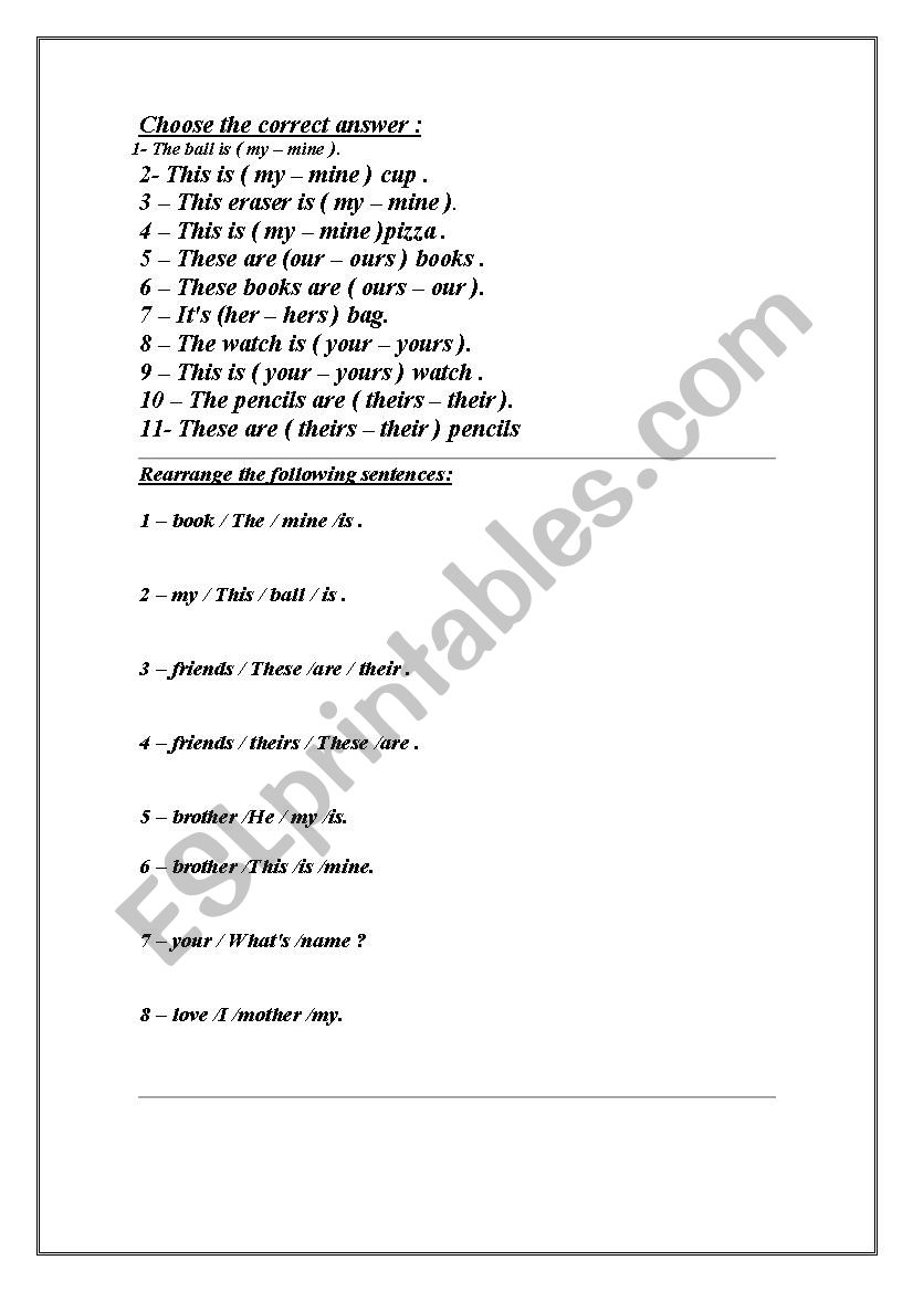 grammar activity worksheet