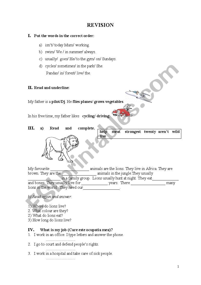 grammar practice worksheet