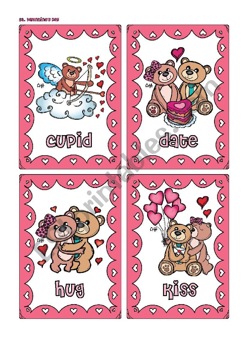 St. Valentines Day FLASHCARDS 2