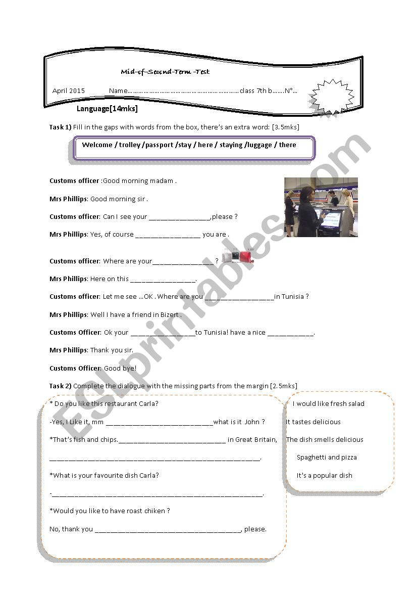 Mid-term- test n2- worksheet