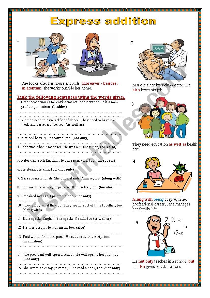 Addition worksheet