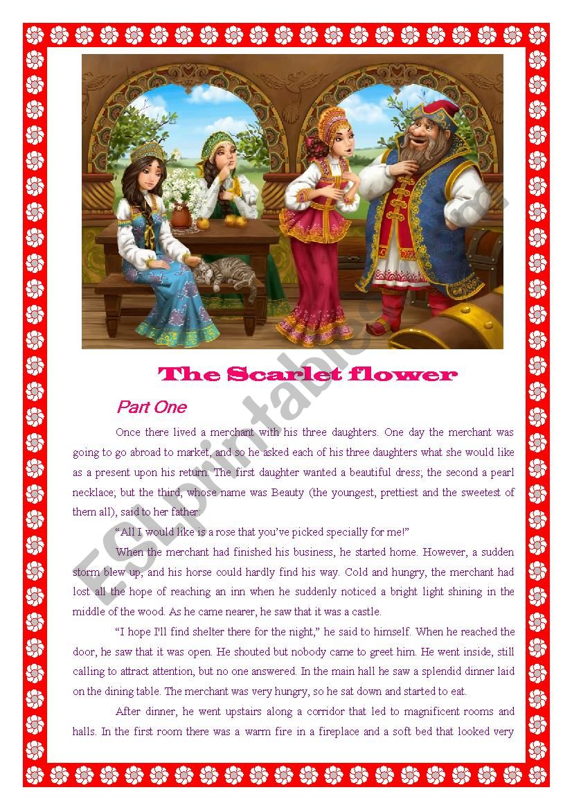 The Scarlet Flower worksheet
