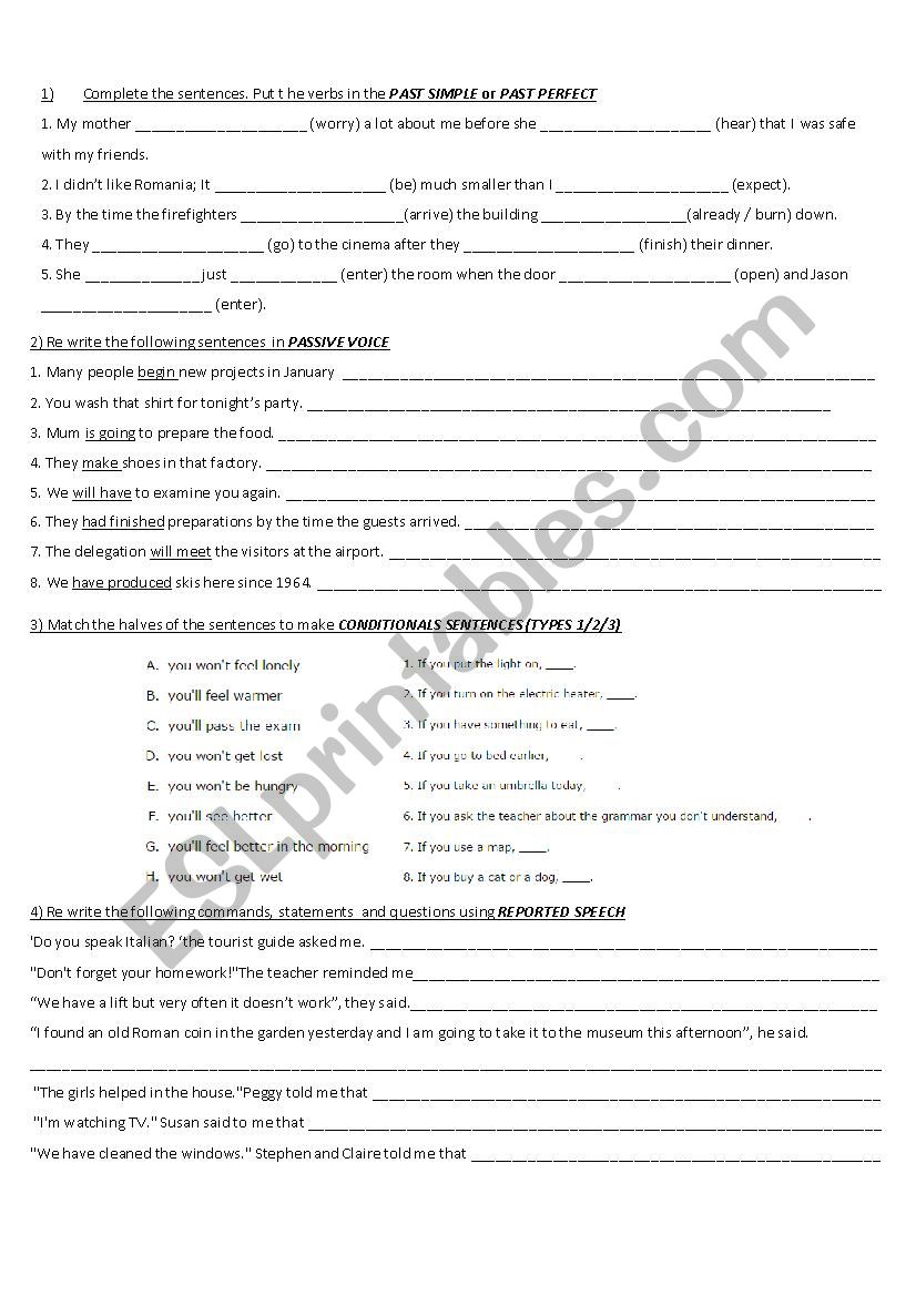 Review worksheet