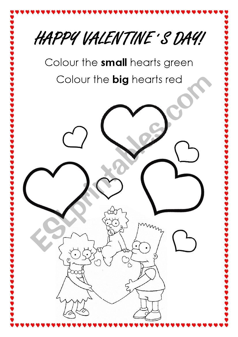 HAPPY VALENTINES DAY worksheet