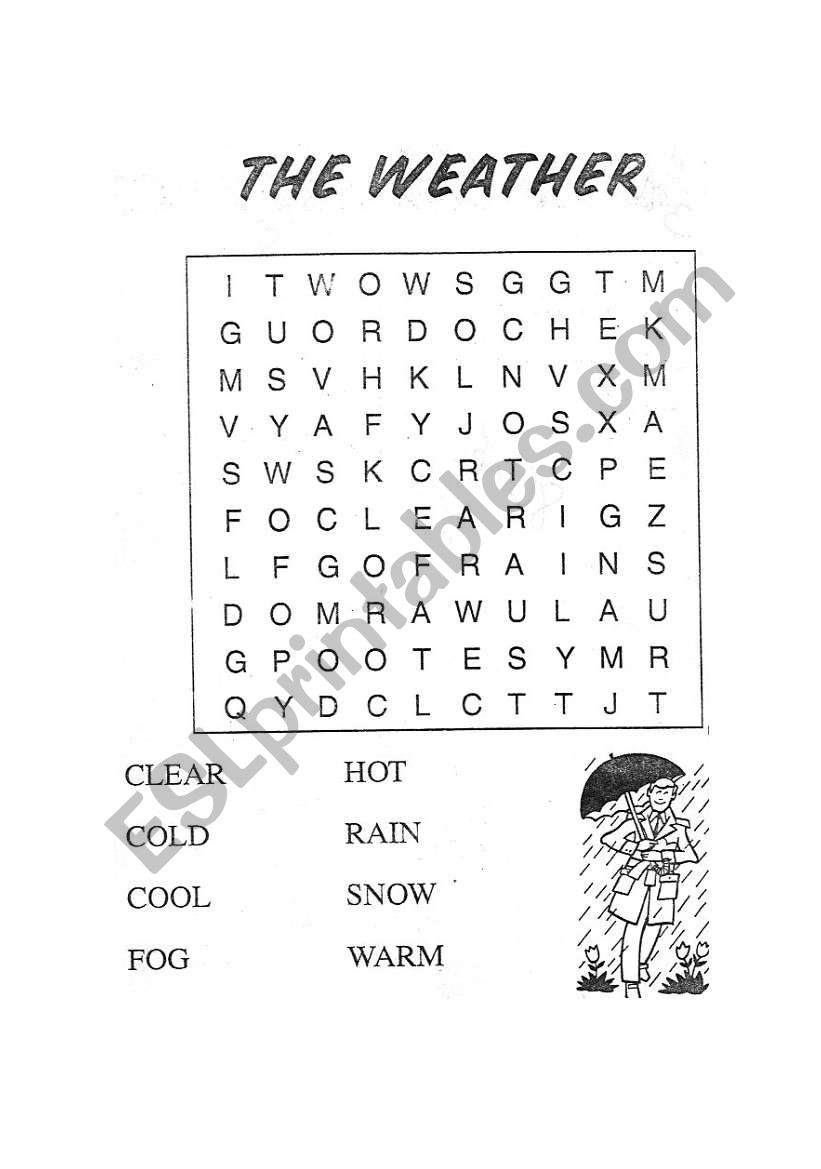 THE WEATHER worksheet