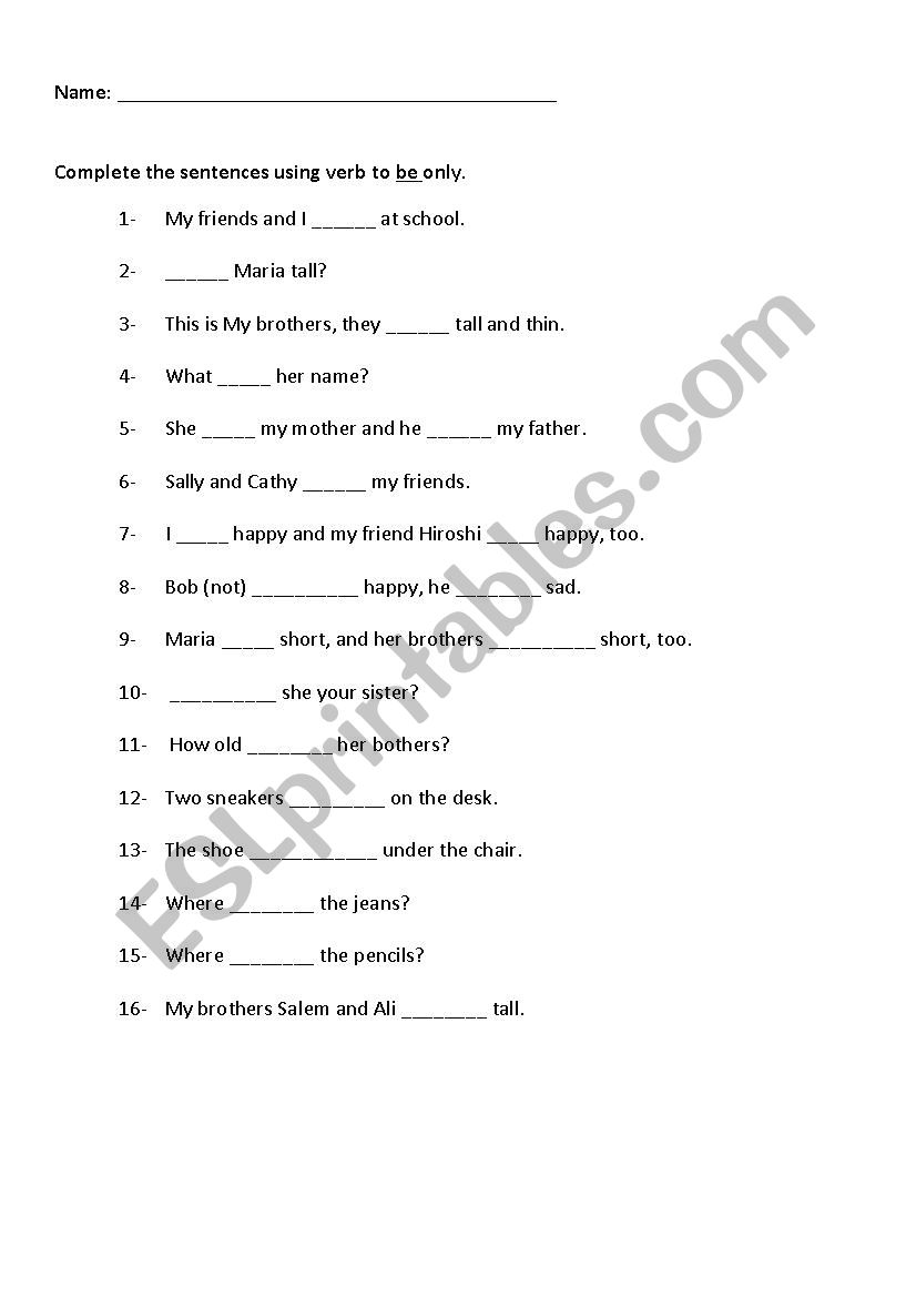 complete-the-sentences-using-verb-to-be-esl-worksheet-by-faizbasealam