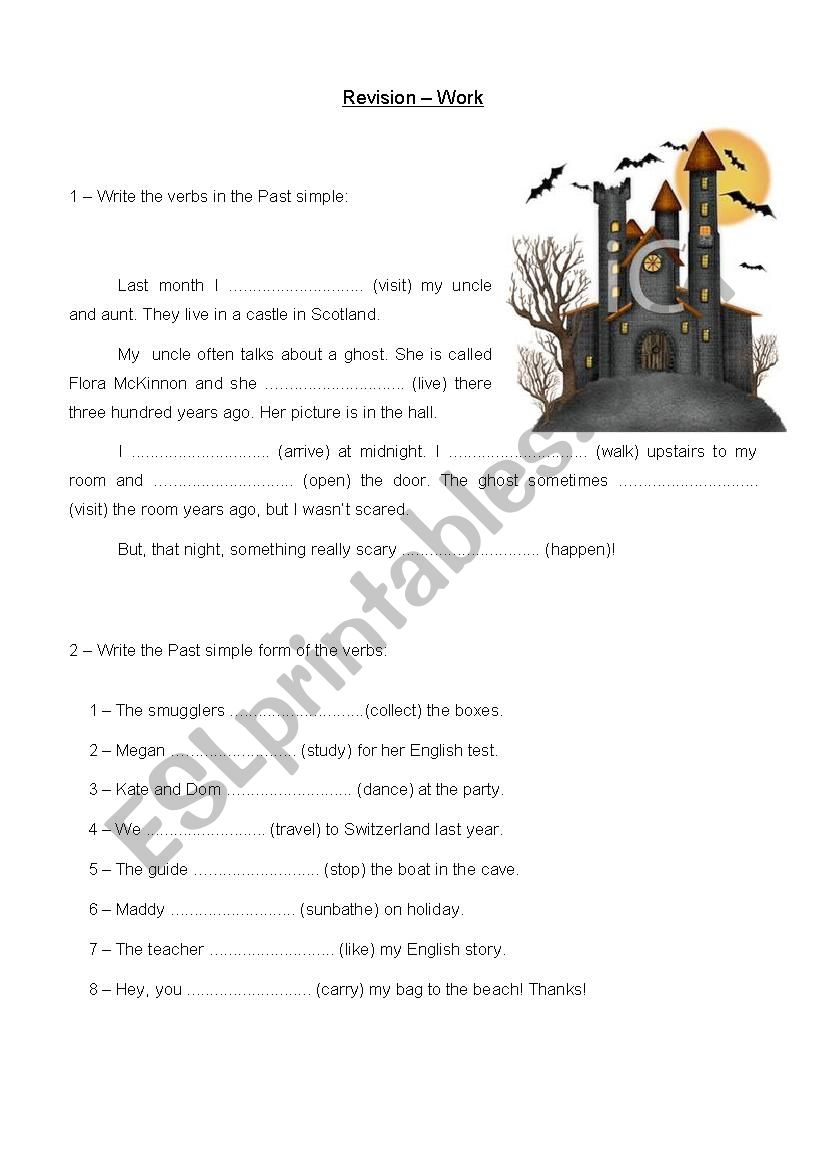 past simple worksheet