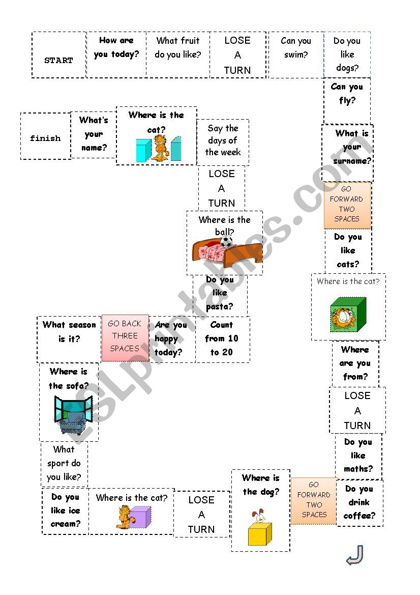 BOARD GAME worksheet