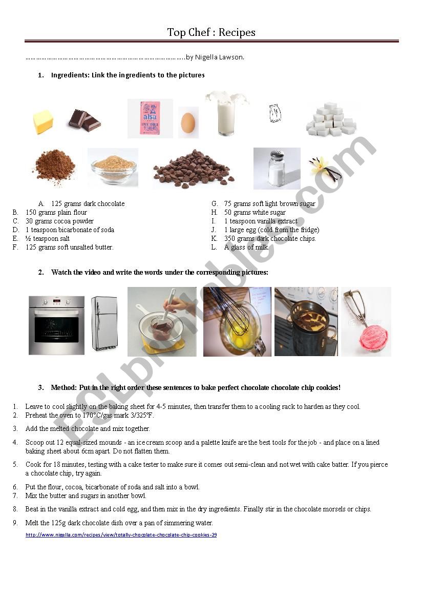 recipes-esl-worksheet-by-poppy40