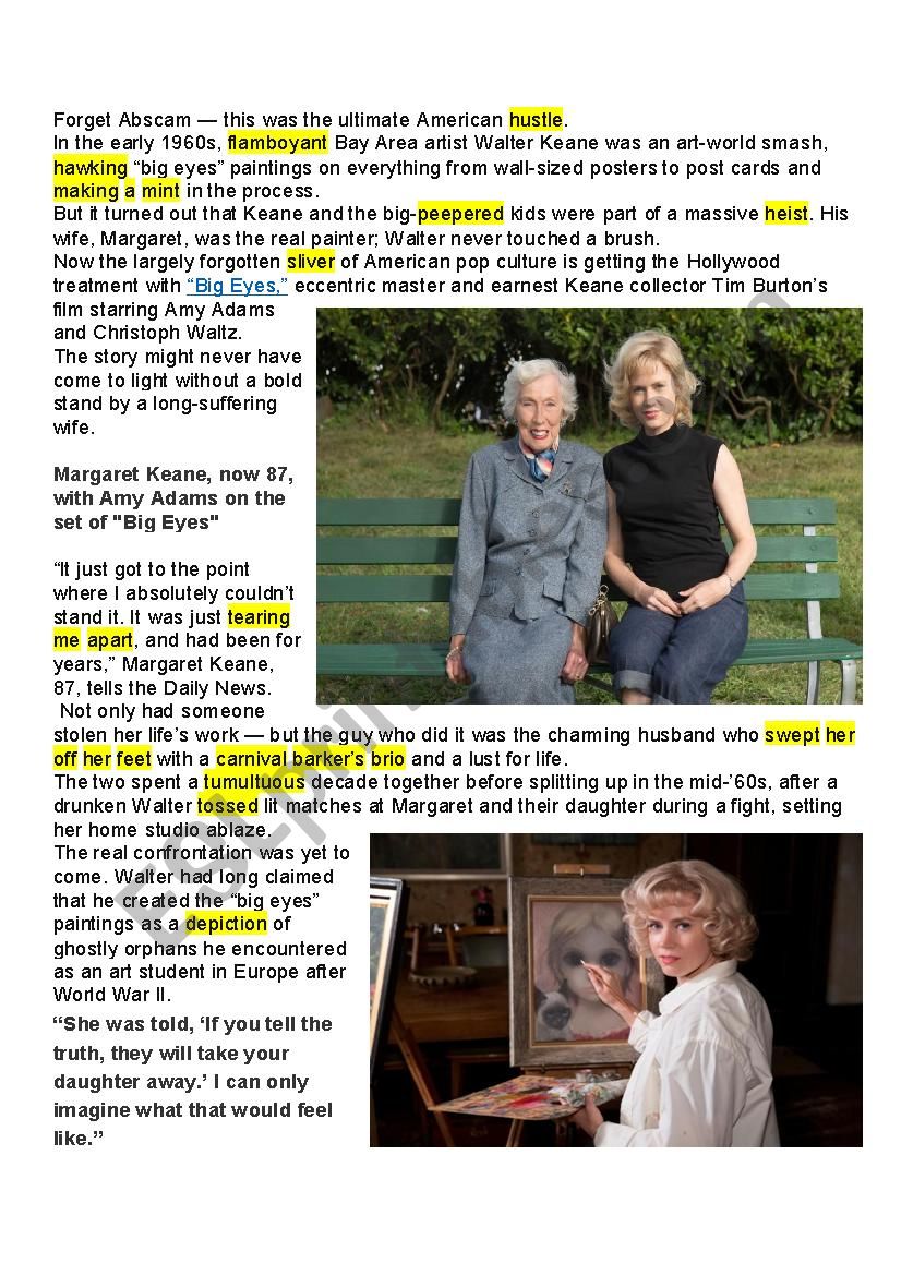 Margaret Keane, Painter Behind Tim Burton´s Big Eyes