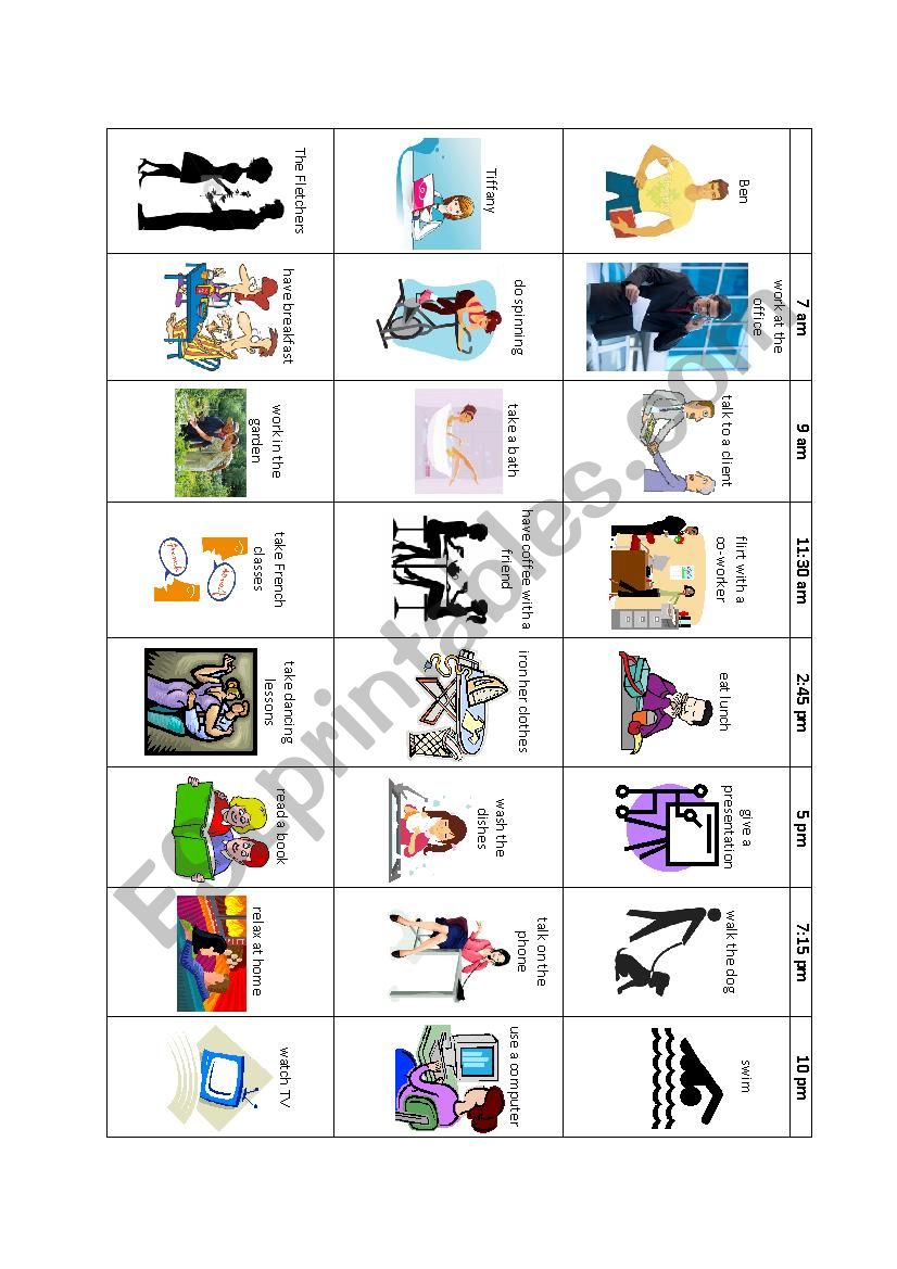past continuous activity worksheet