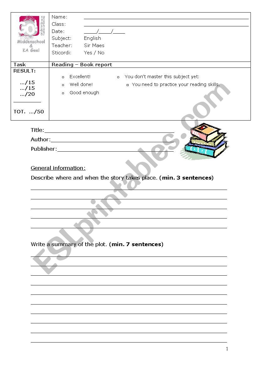 Form book review  worksheet