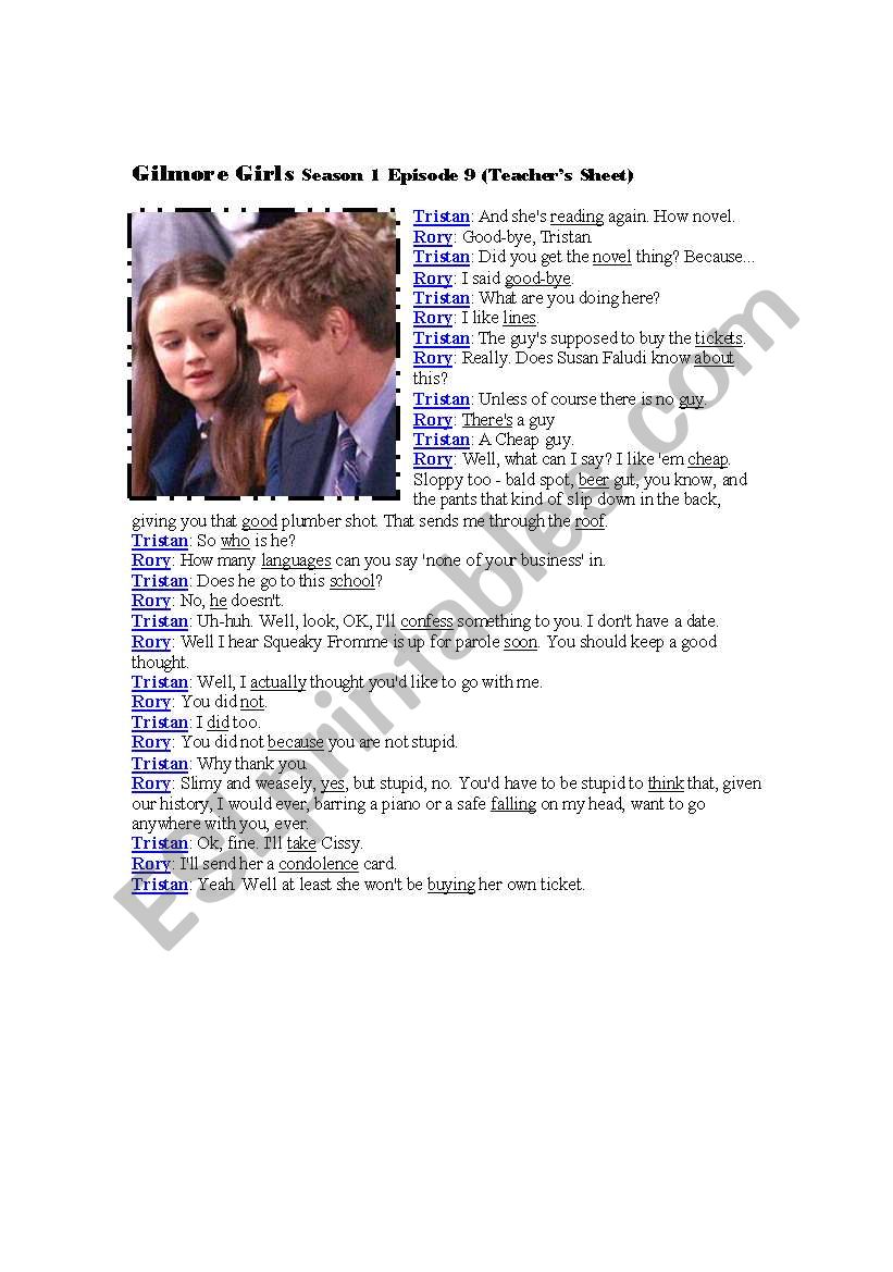 Gilmore Girls Season 1 Episode 9