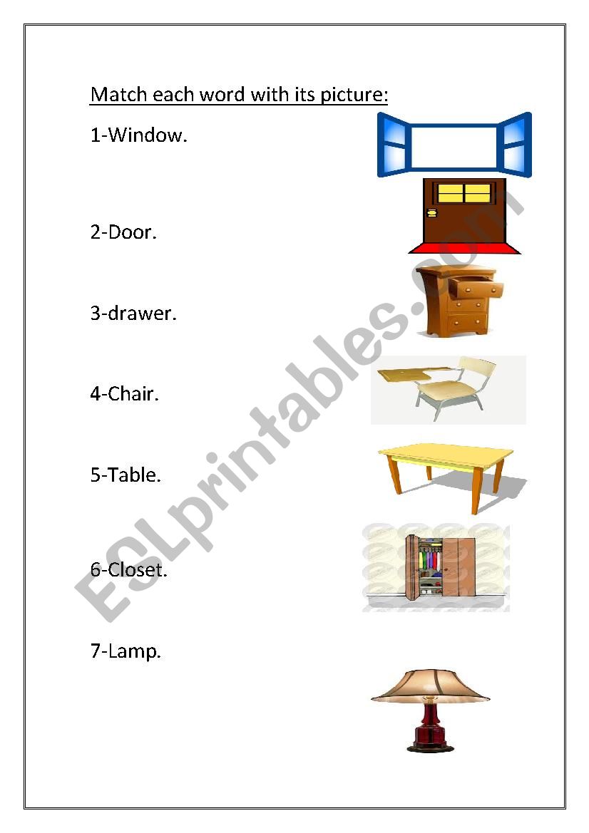 Vocabulary for grade 1 worksheet