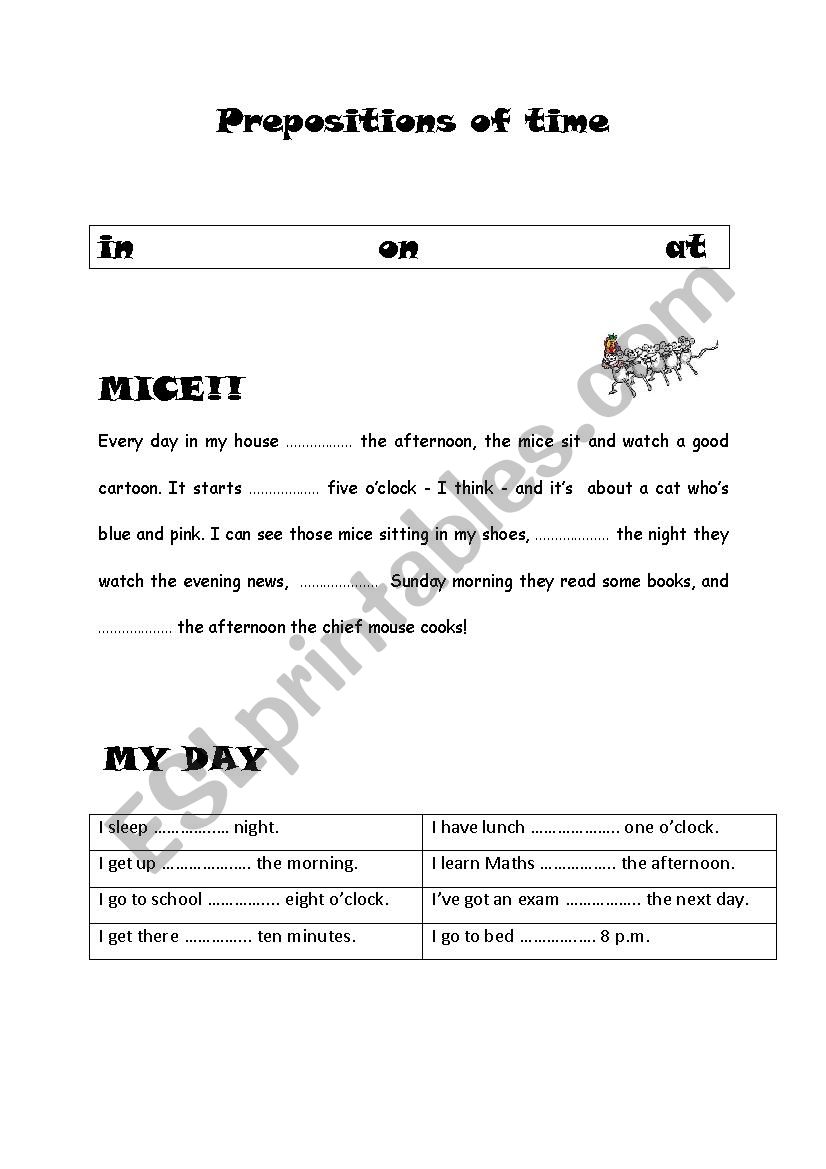 prepositions of time (in,on,at) prepositions of time (in,on,at)
