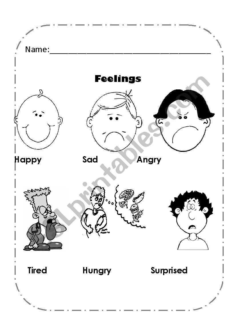 Feelings worksheet