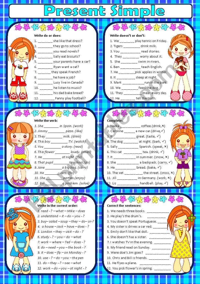 Present Simple worksheet