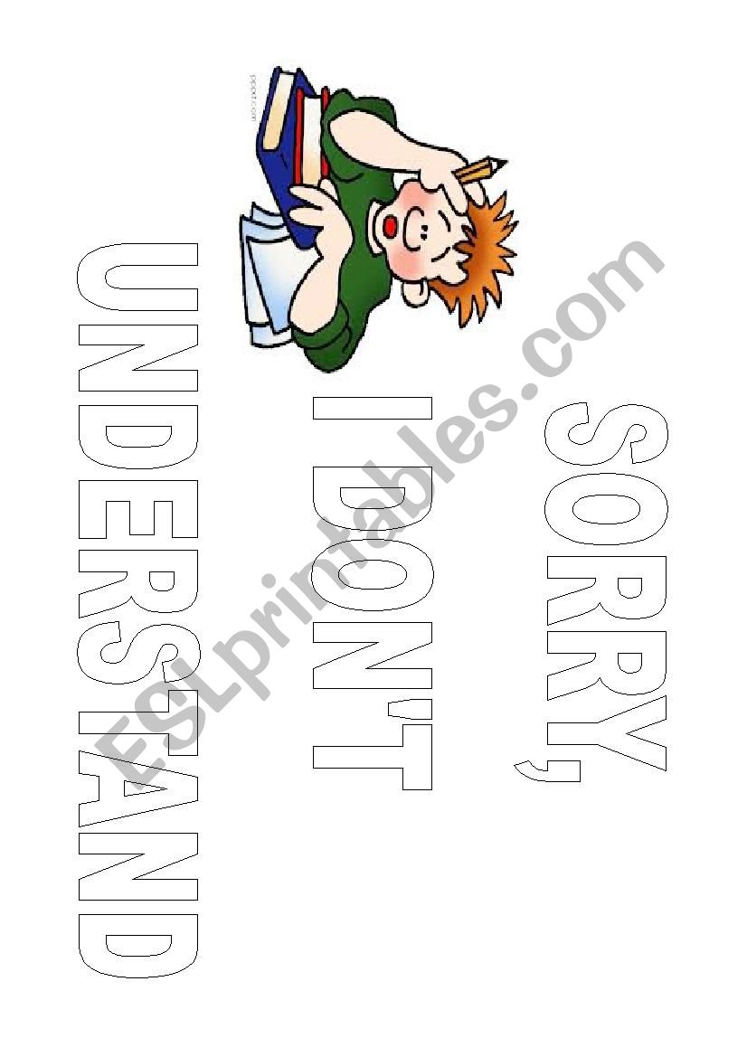 classroom language 3 worksheet