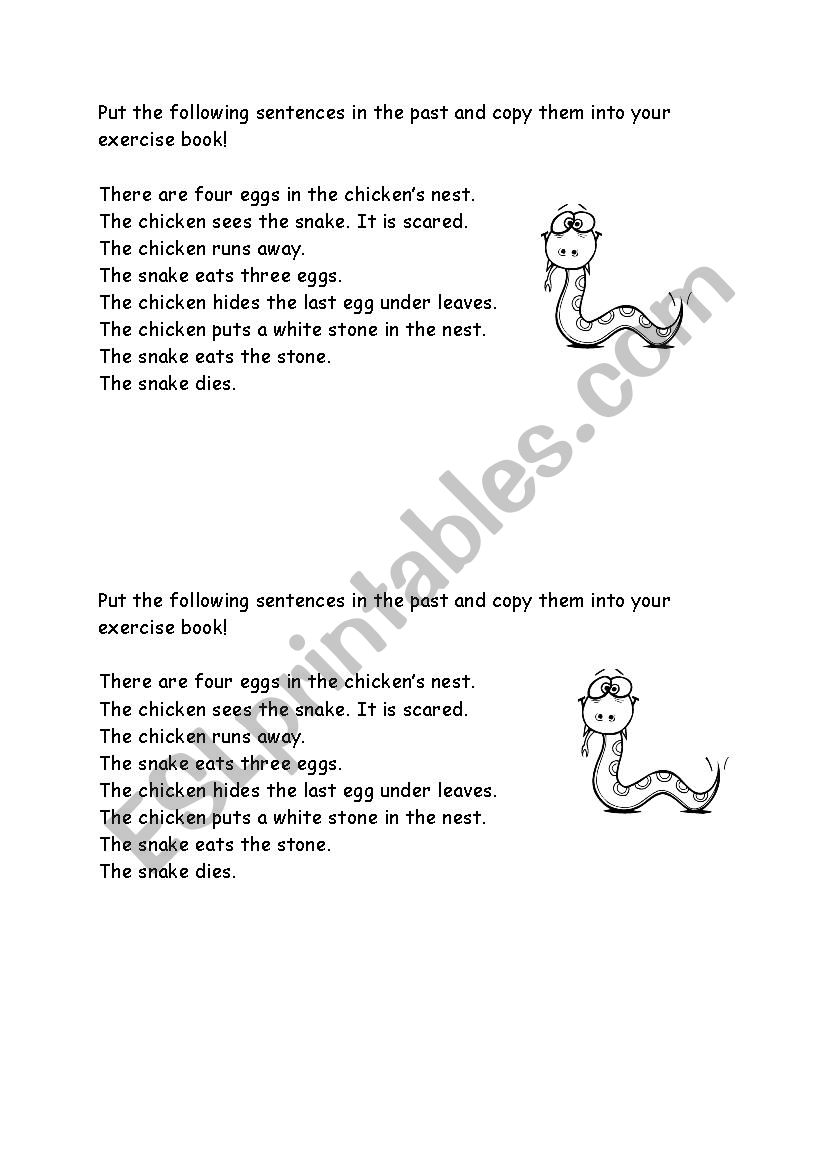 Past tense worksheet