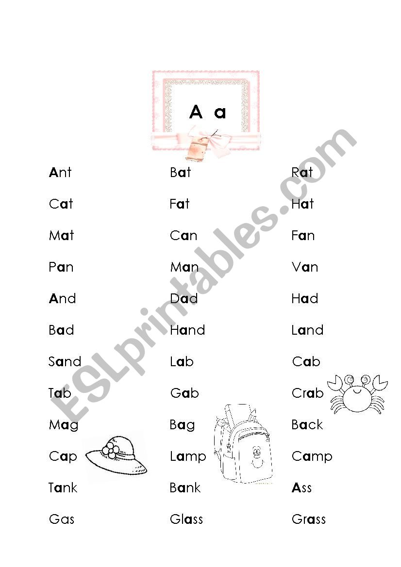 phonic worksheet