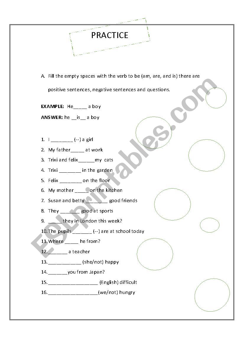 Simple present tense and auxiliar Do activity