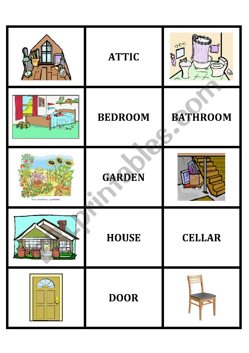 Memory Game worksheet