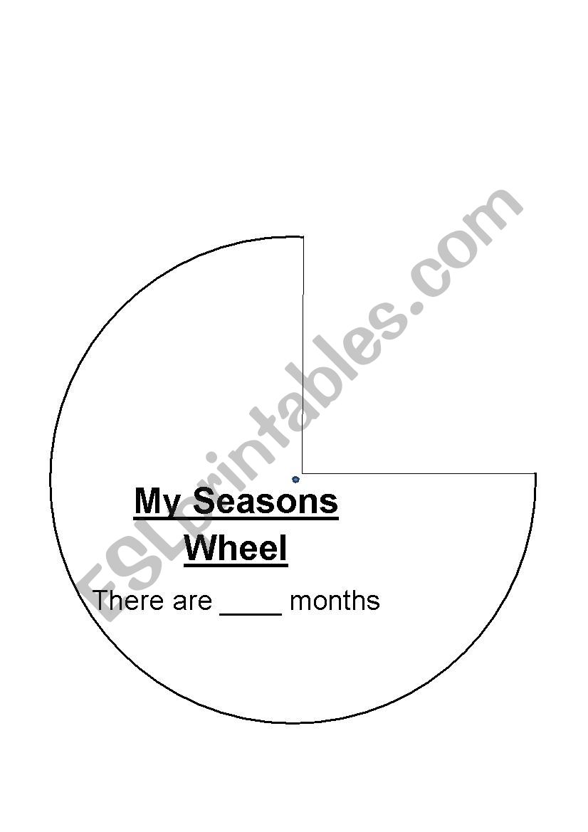 Season spinner worksheet