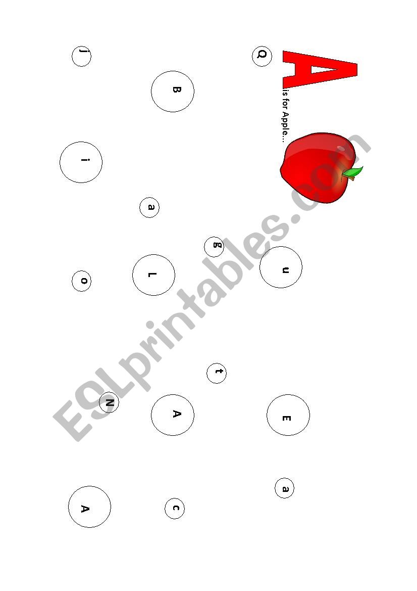 alphabet lesson worksheet