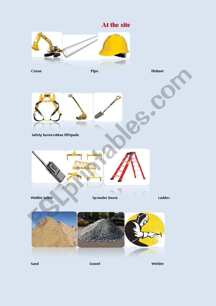 Construction worksheet