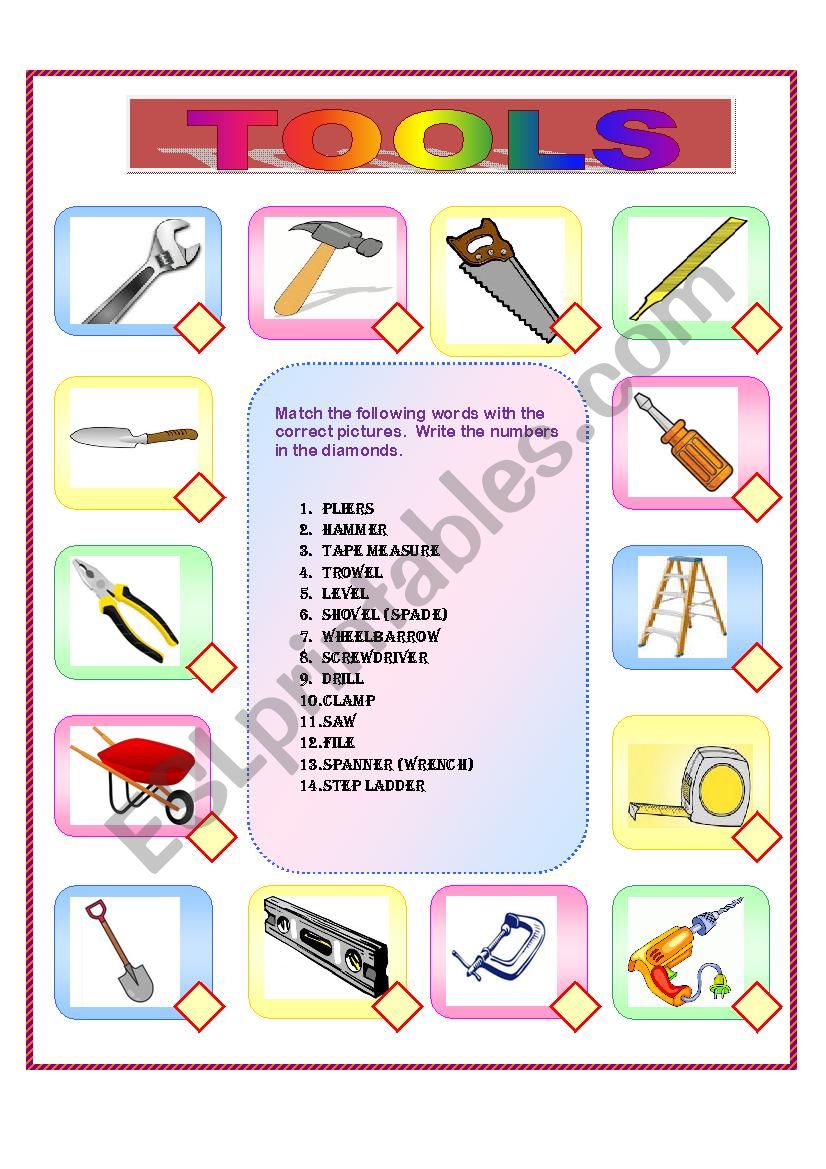 TOOLS worksheet