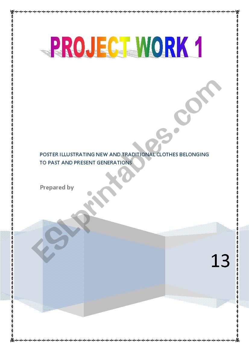 project work 1 worksheet