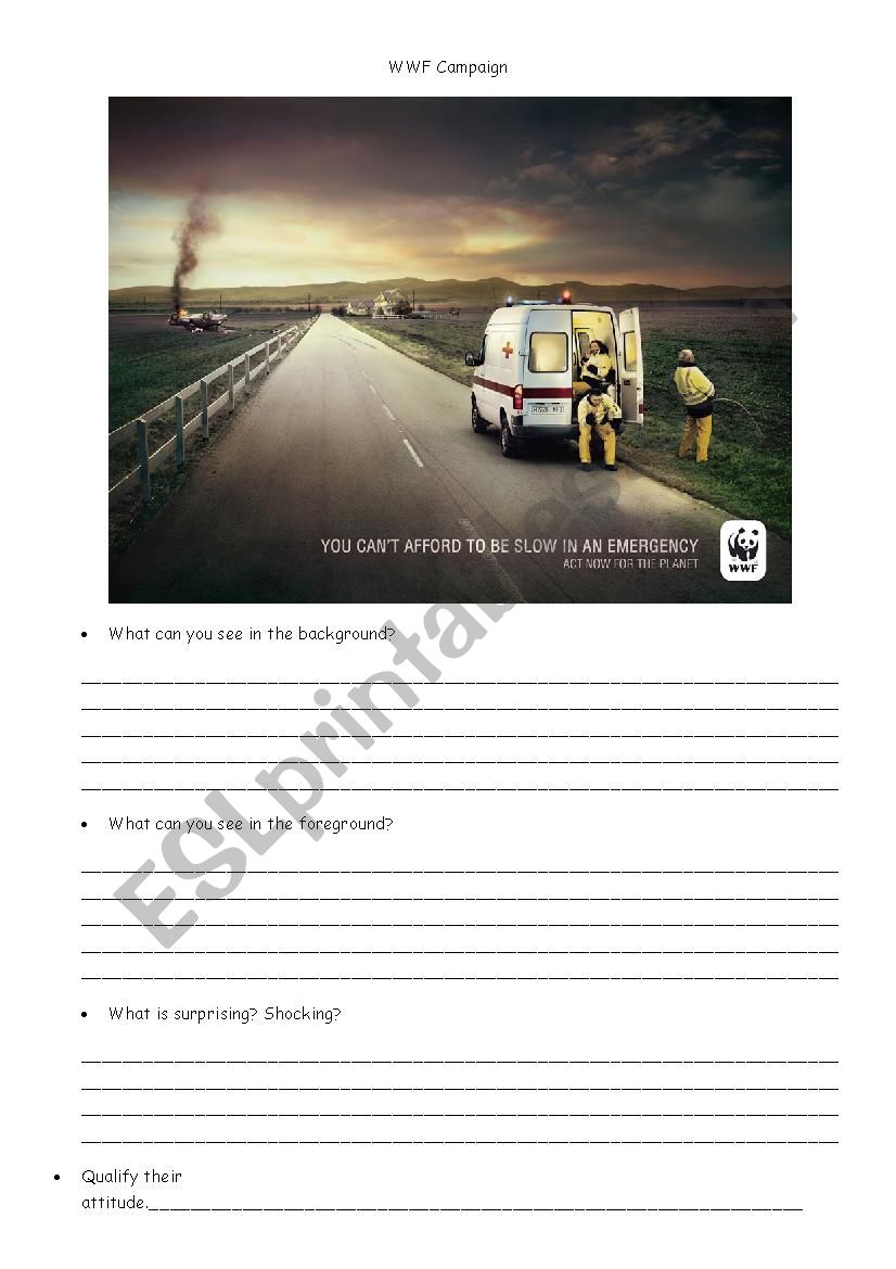 WWF Campaing - Environment - Global warming