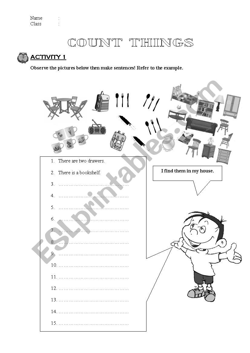 Count Things worksheet