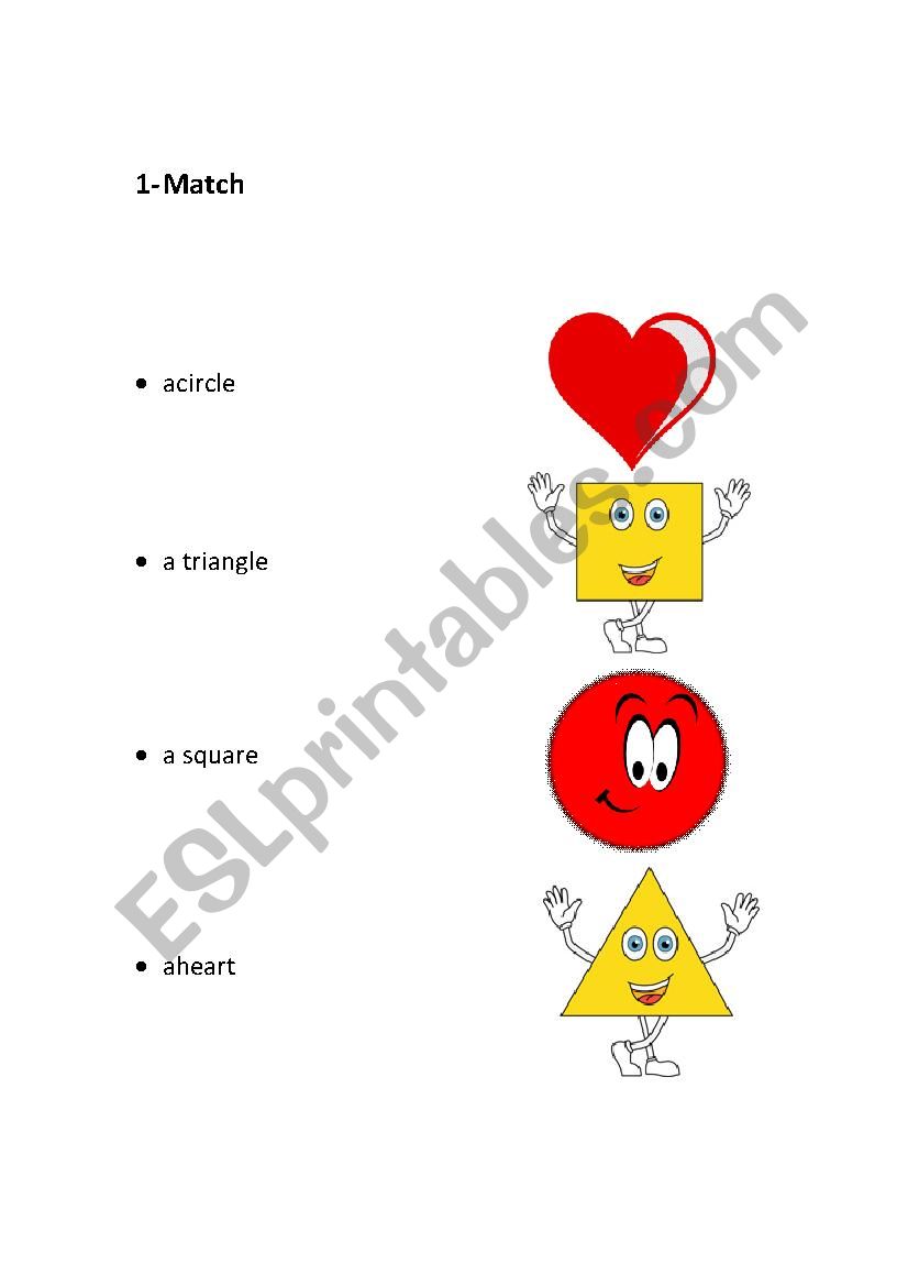 shapes worksheet