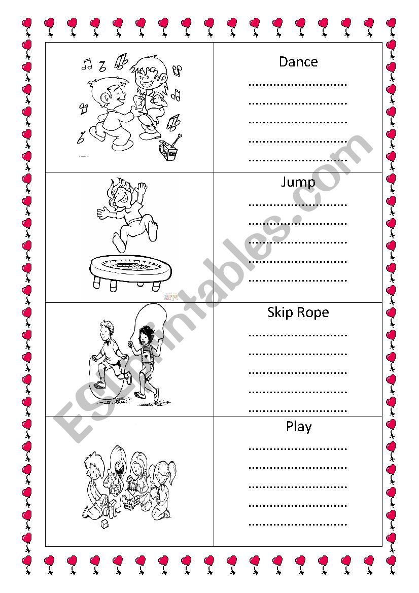 At the Playground worksheet