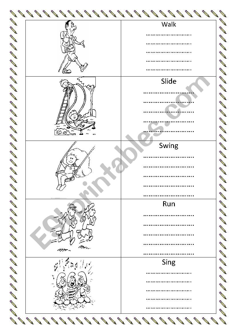 At the Playground (2) worksheet