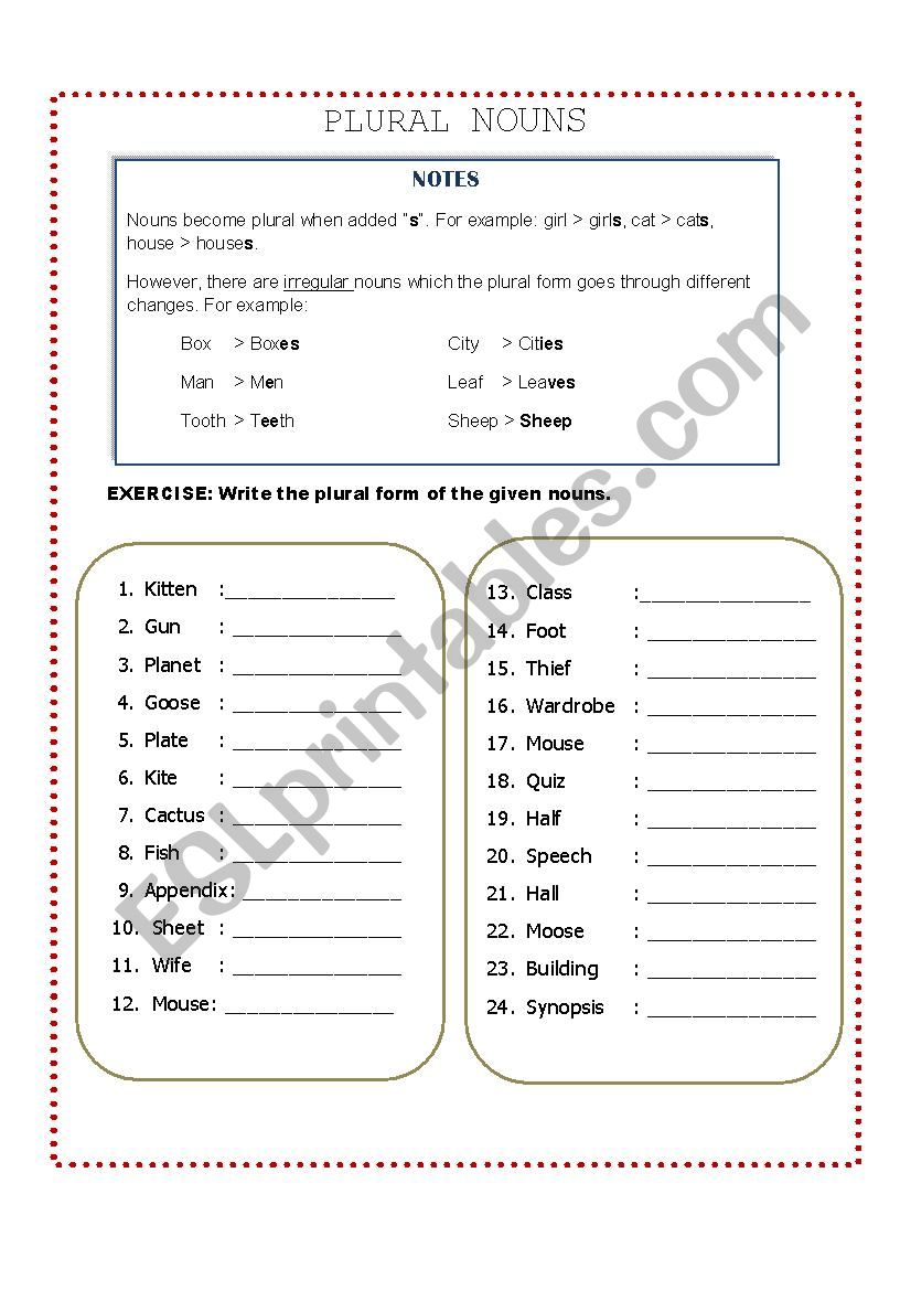 plural-noun-worksheet