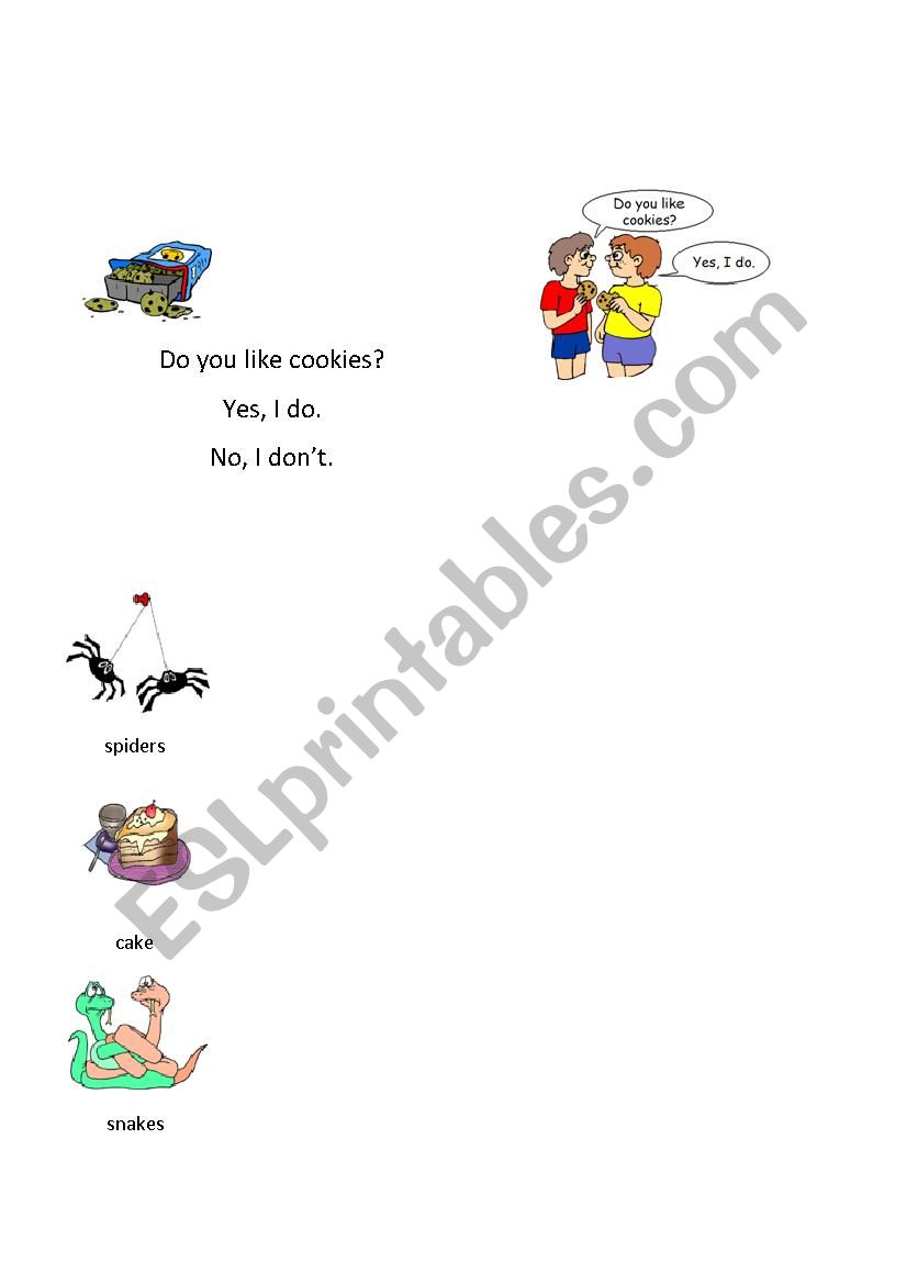 do you like worksheet