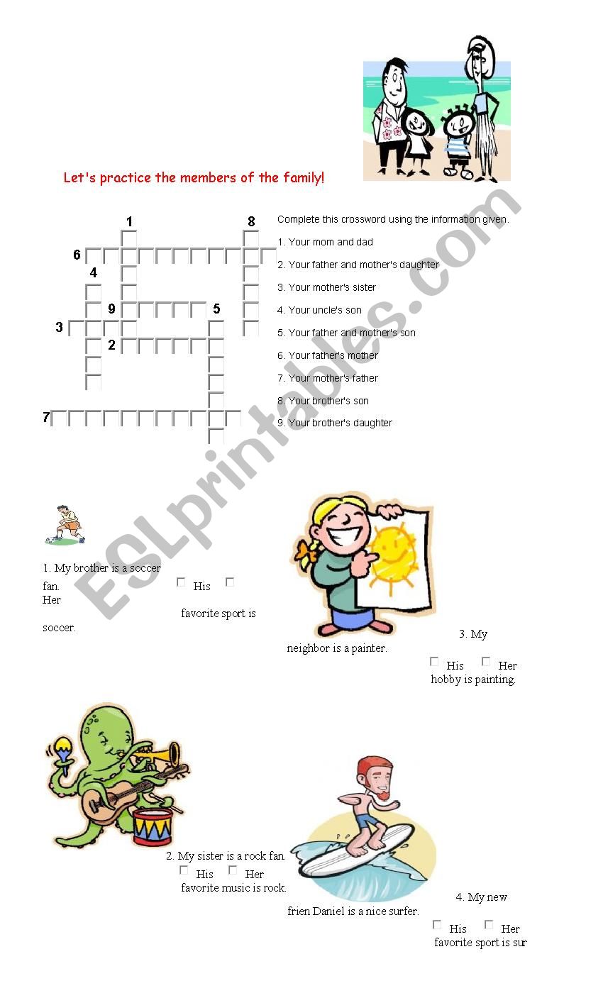 family worksheet