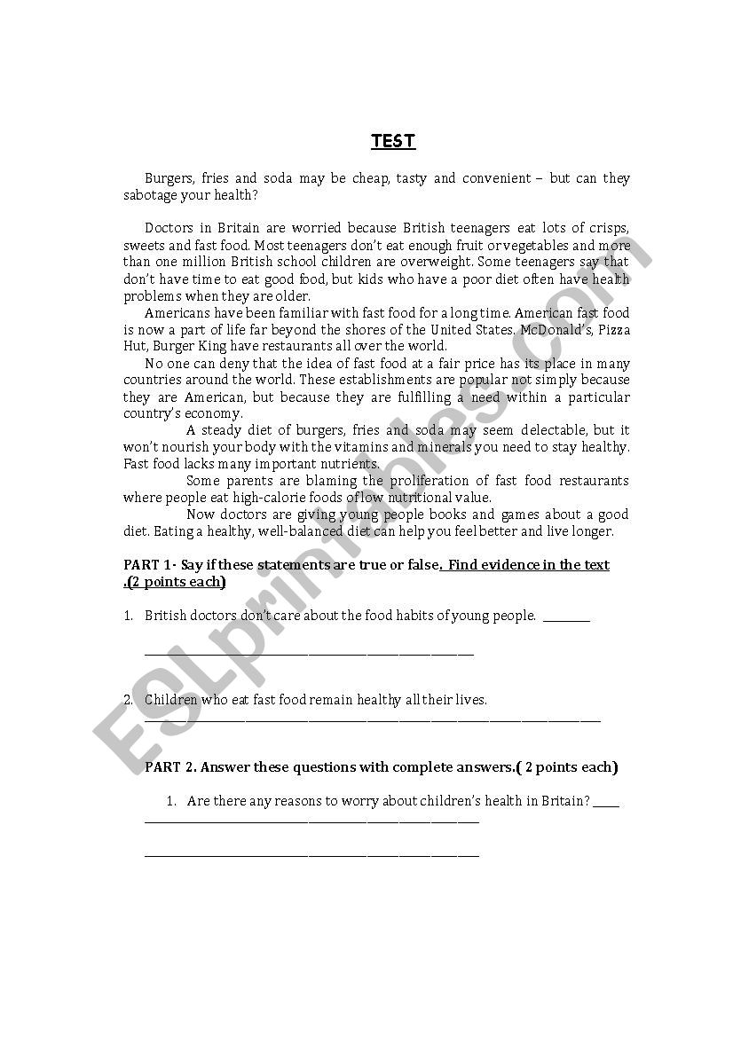 grammar review worksheet