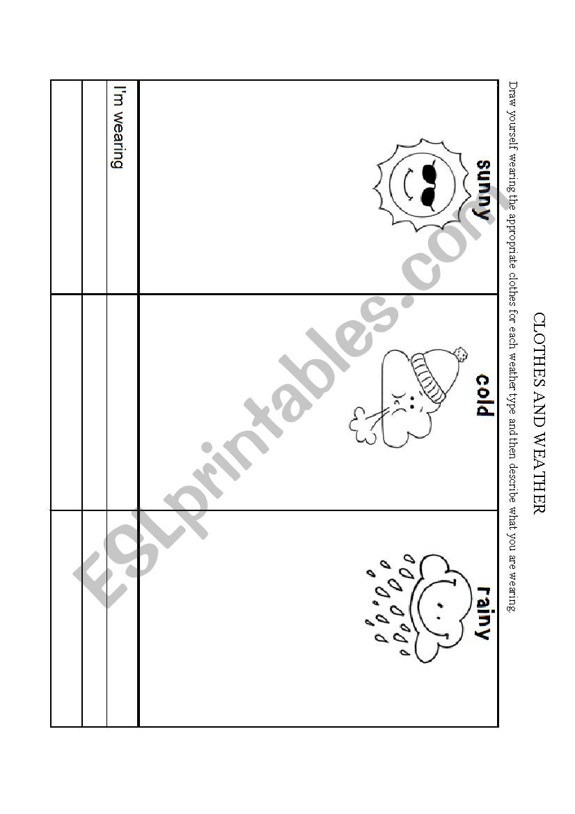 clothes and weather worksheet