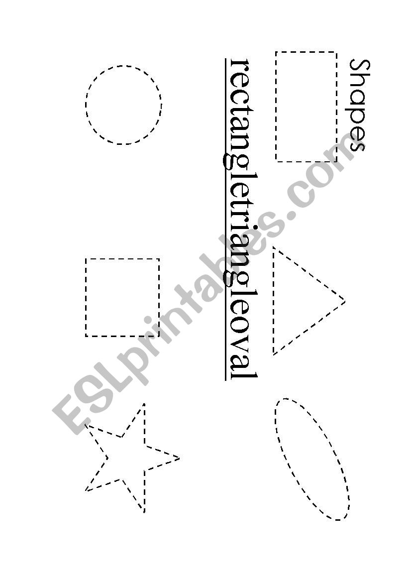 Shape tracing worksheet