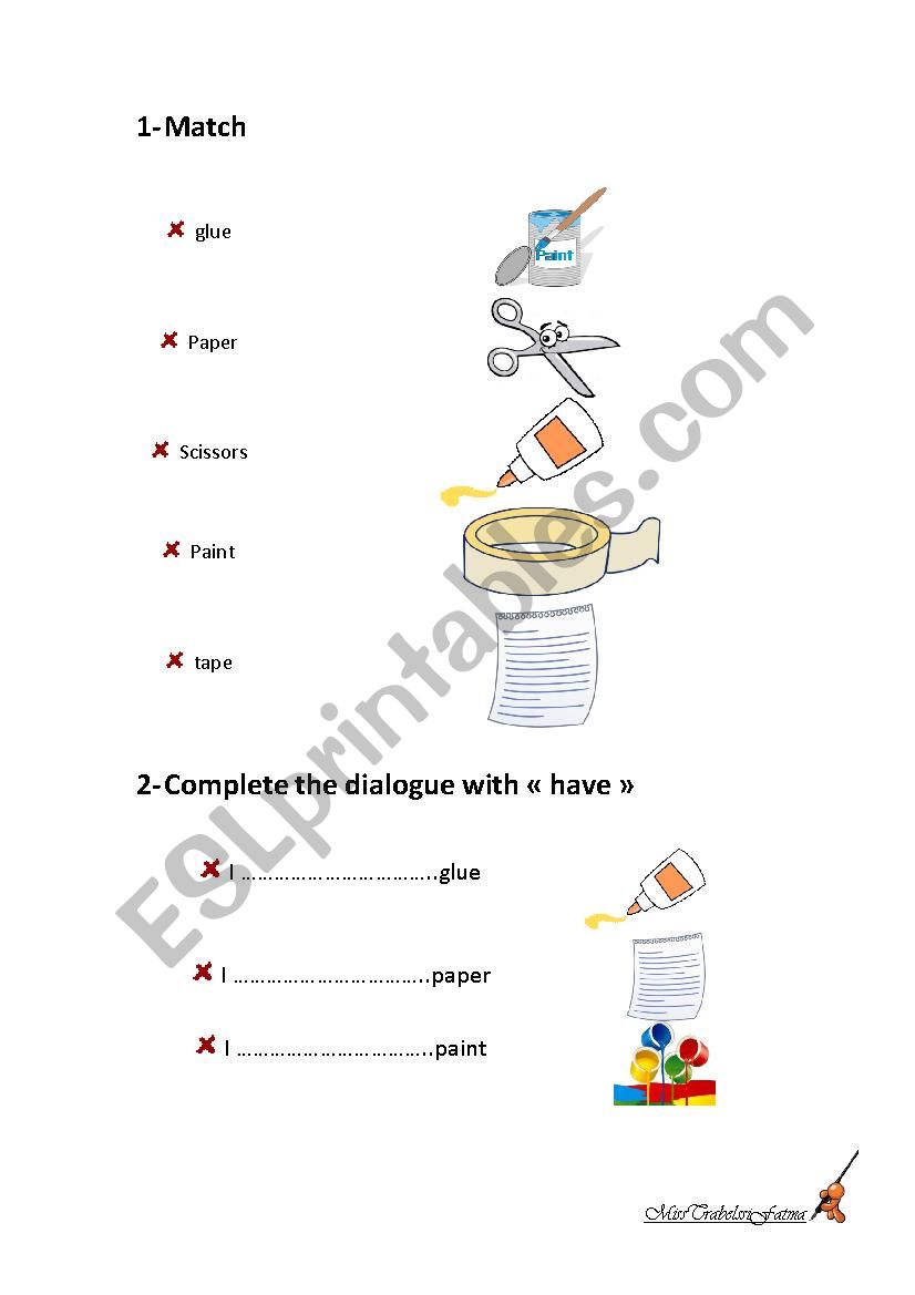 EXERCICE worksheet
