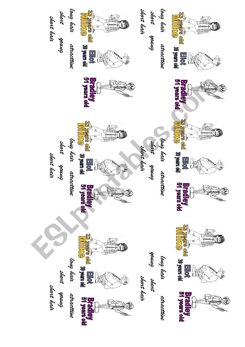 COMPARATIVES worksheet